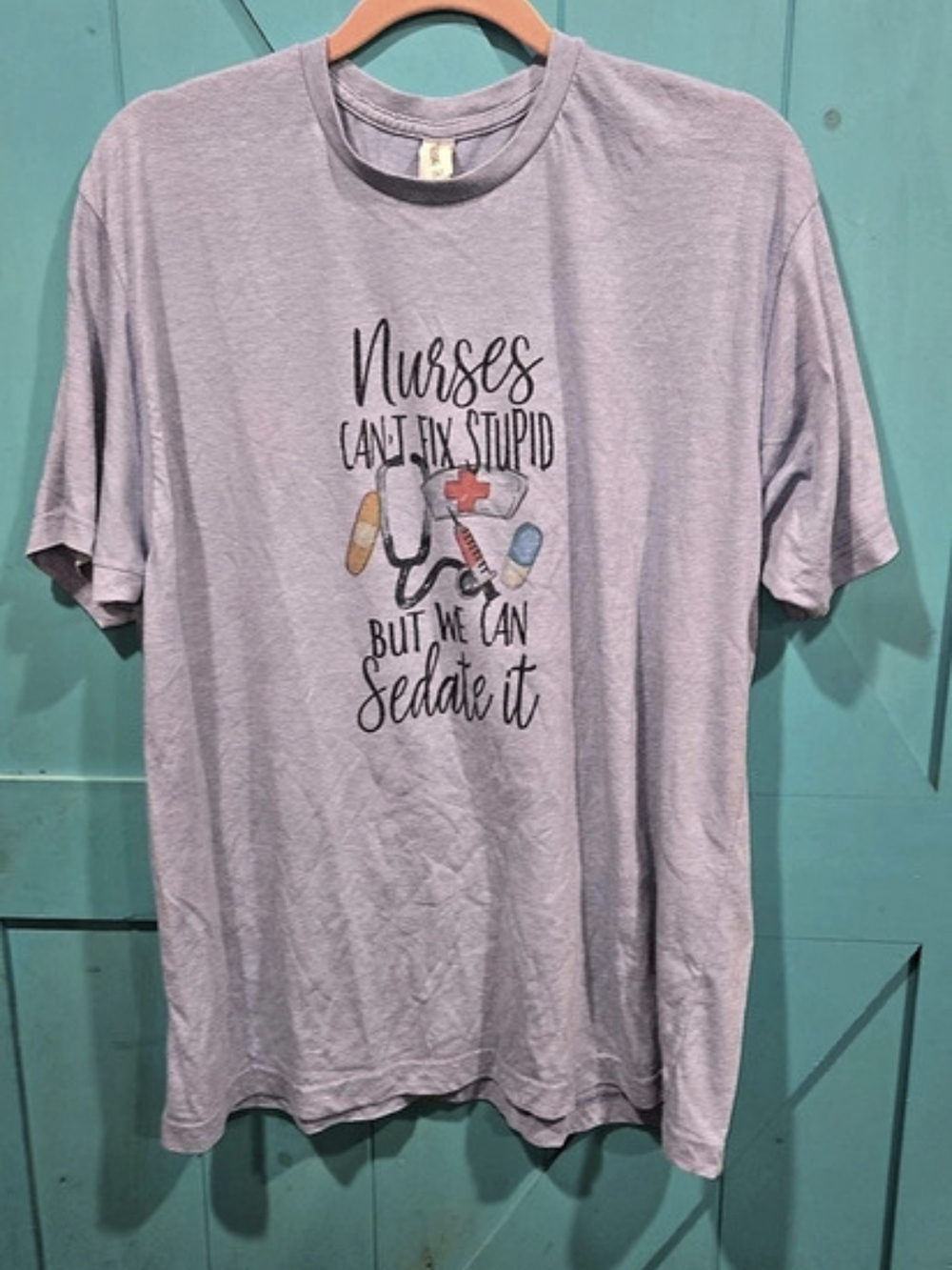 Nurse Graphic Short Sleeve Tee Size XL